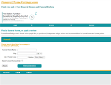 Tablet Screenshot of funeralhomeratingz.com